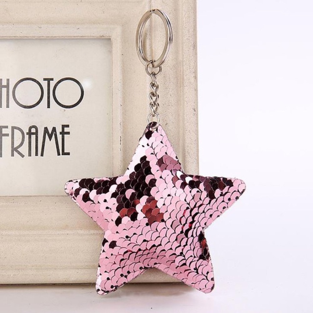Keychains Star Sequins - Picture 2 of 4